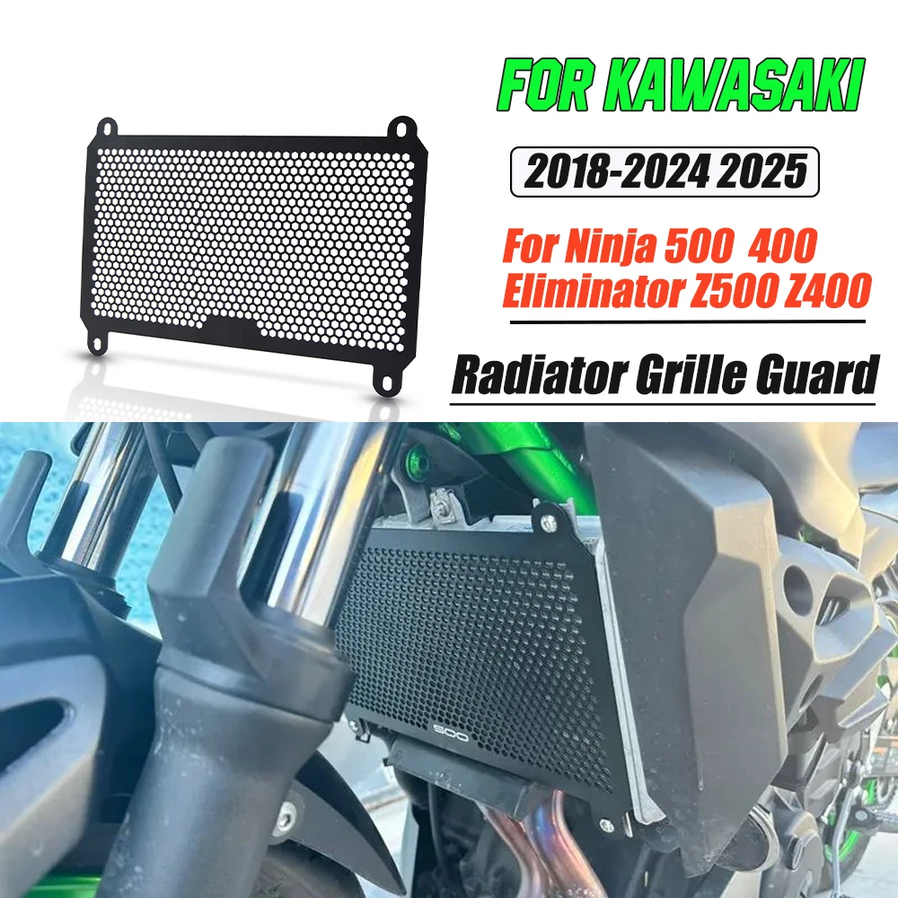 For Kawasaki Z500 Ninja 500 Z 500 400 Ninja500 SE ABS 2024 2025 Z400 Motorcycle Accessorie Radiator Guard Protector Grille Cover