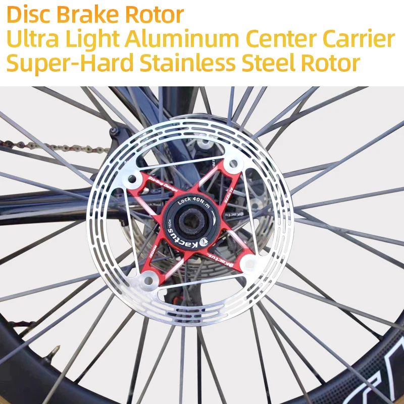 KACTUS Road Bicycle Brakes Mtb Hydraulic Brake Discs 140/160/180/203mm Floating Disc Brake 6 Bolts / Center Lock Hollowed Rotor