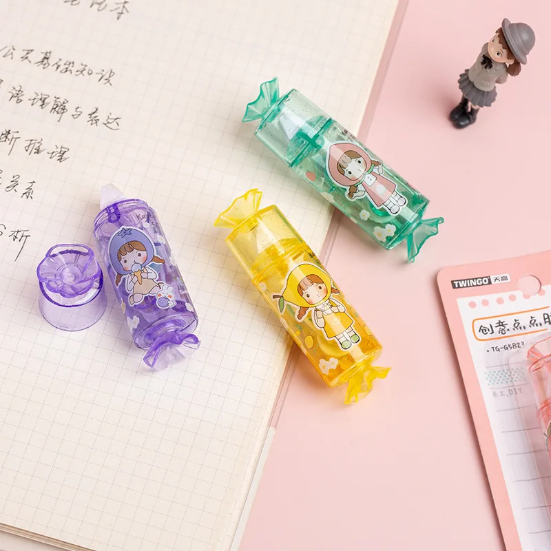 Candy Dot Glue Manual DIY Coated Wrong Can Wipe Strong Adhesive Dot Glue Double-sided Tape