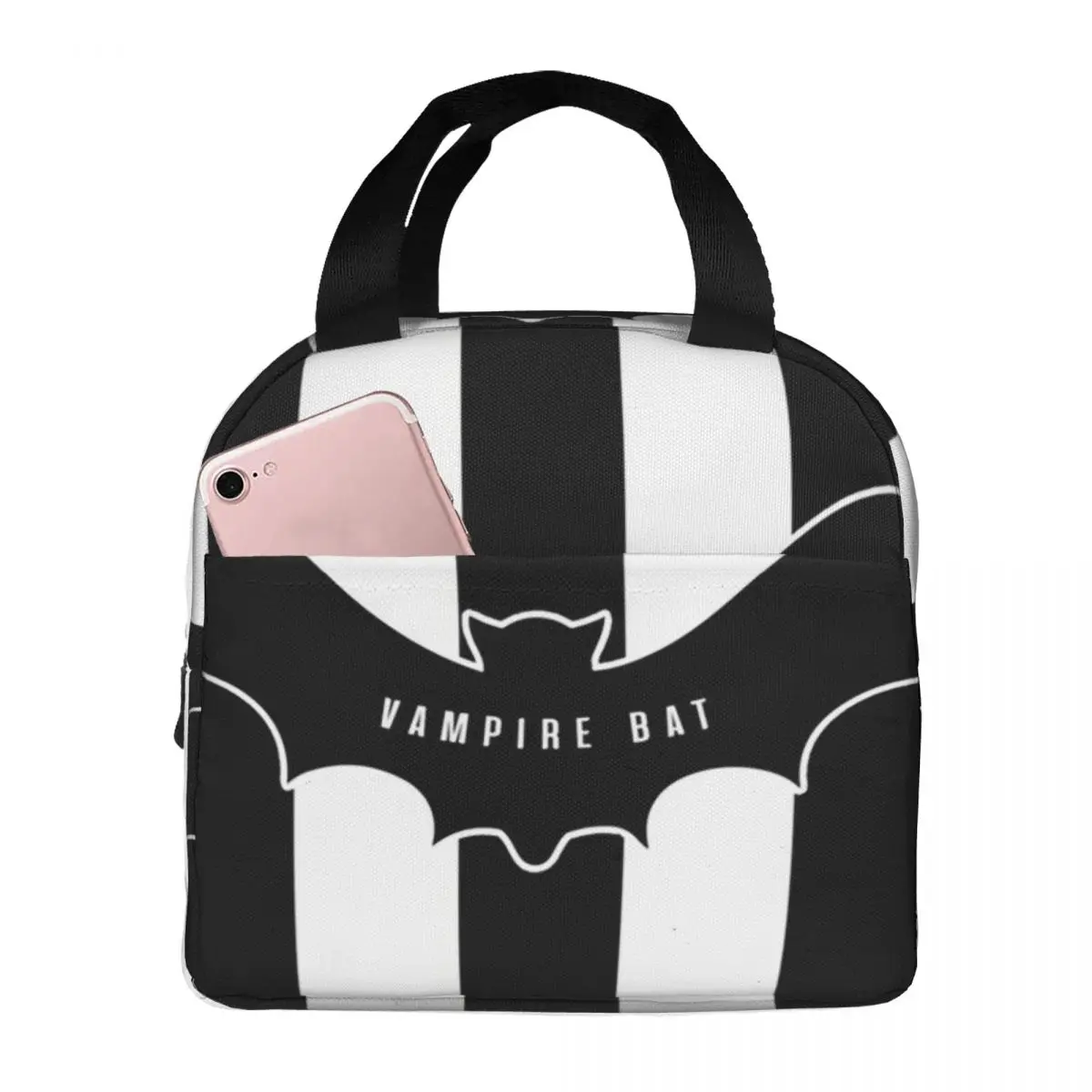 Vampire Bats Insulated Lunch Tote Bag for Women Halloween Goth Occult Witch Resuable Thermal Cooler Food Lunch Box Travel