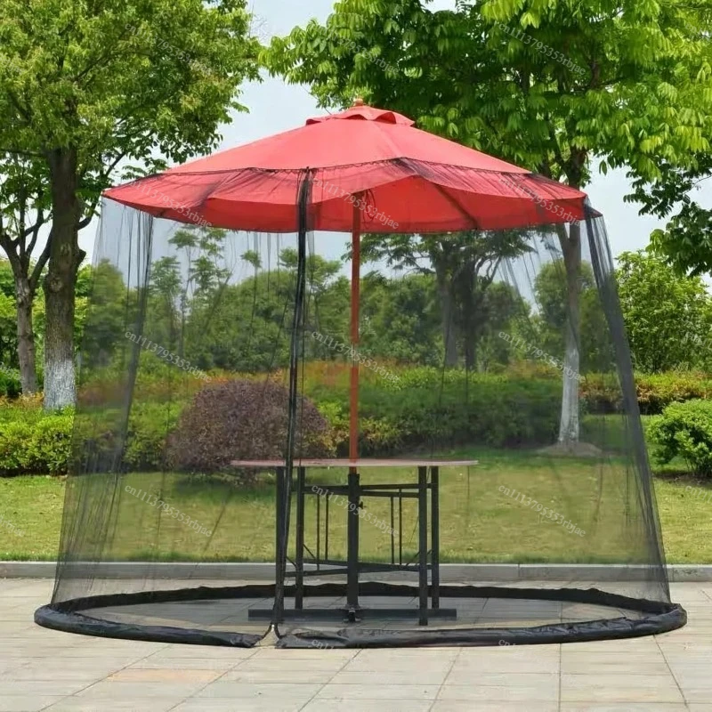 Outdoor mosquito net Parasol Mosquito  Garden Roman umbrella Mosquito net Anti-mosquito Sun umbrella Mesh cover