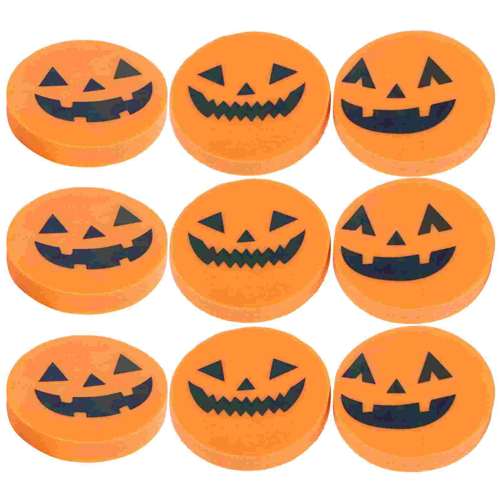 36pcs Pumpkin Shaped Eraser Halloween Creative Stationary Eraser for Kids Students cartoon eraser pencil eraser