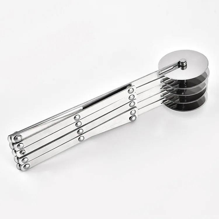 3/5/7 Räder Cutter Teig Teiler Seite Pasta Messer Flexible Roller Klinge Pizza Gebäck Schäler Edelstahl Backformen Werkzeuge – Detail 8