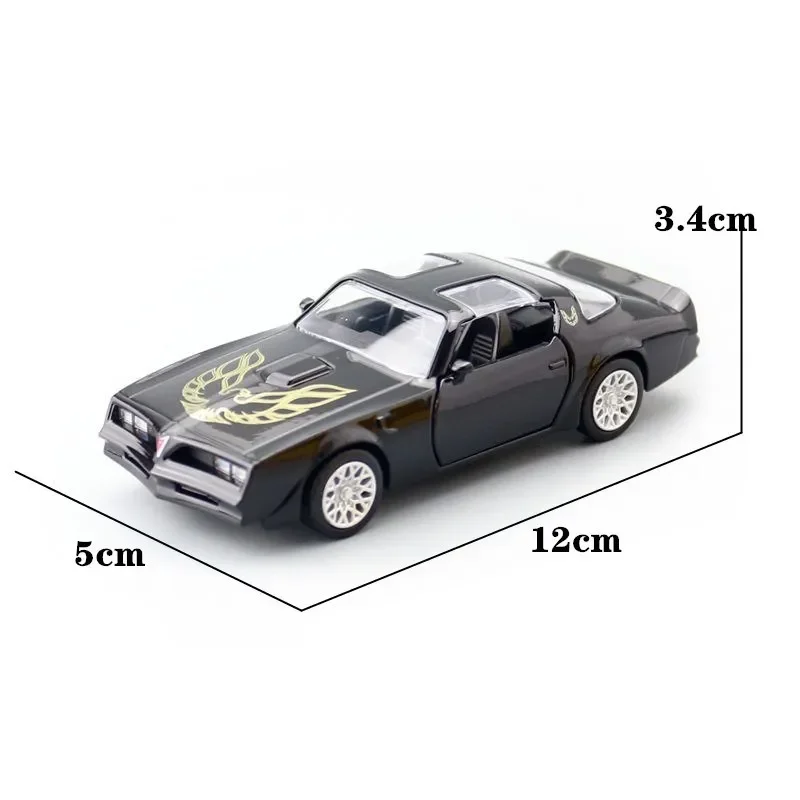 Diecast 1:36 Scale 1978 Pontiac Firebird Alloy Car Model Collection Souvenir Ornaments Display Vehicle Toys Gift