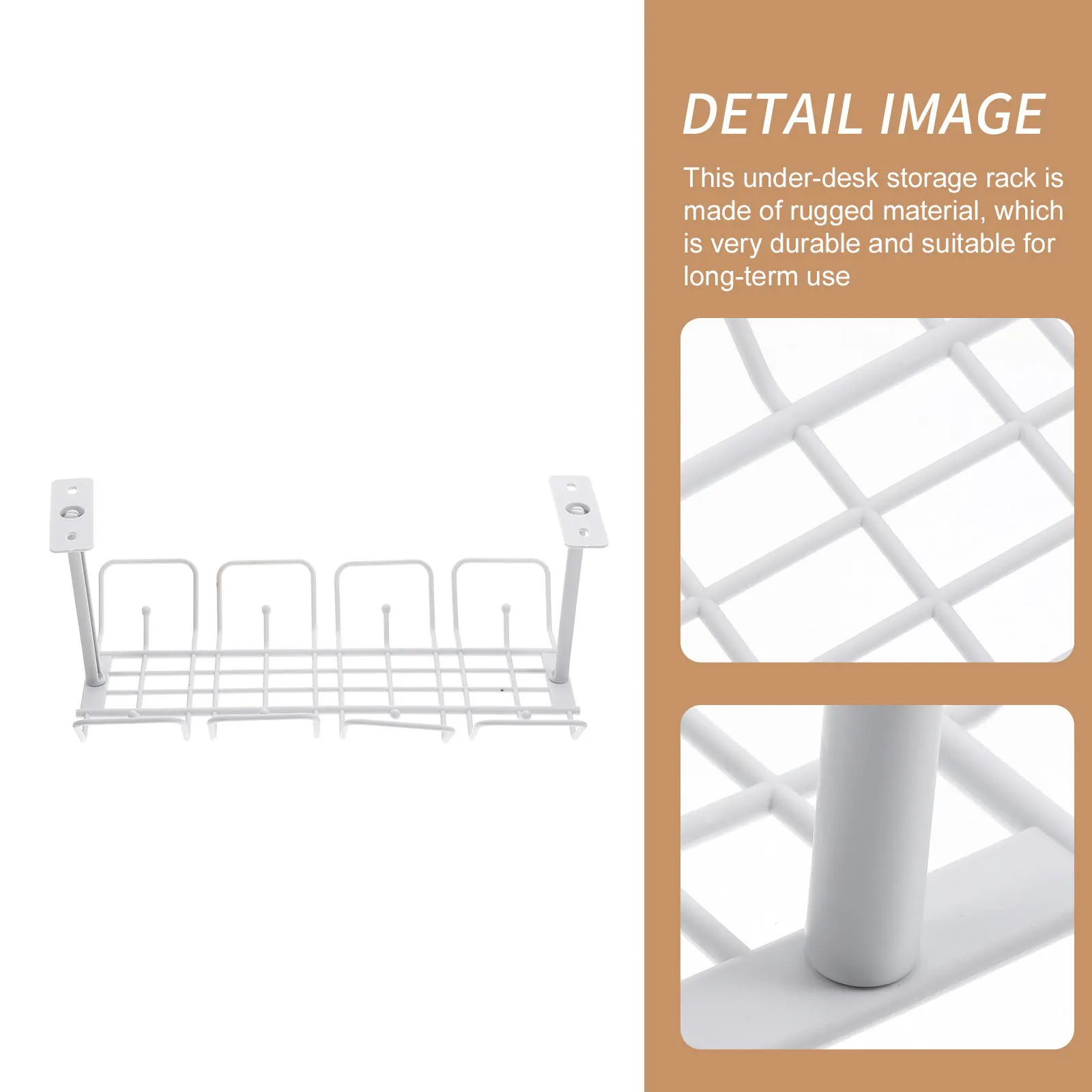 Cable Management Under Desk Tray Stylish and Easy to Install Desk Wire Organizer for Clutter Free Workspace Wire Management Rack