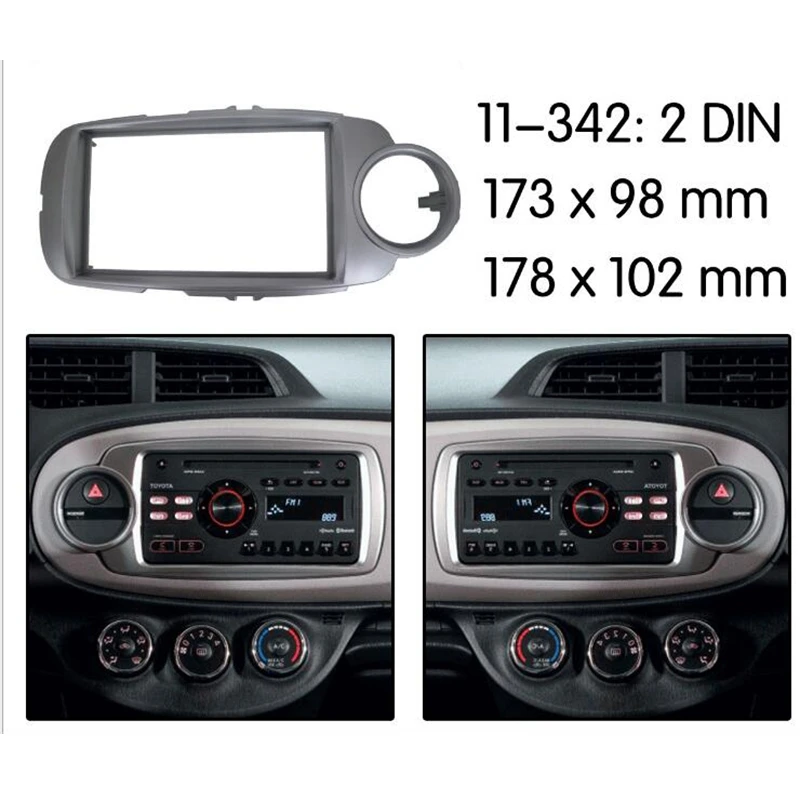 

New-Car Radio Fascia Stereo Frame Dash Panel Mount Kit For 2012 Toyota Yaris Vitz