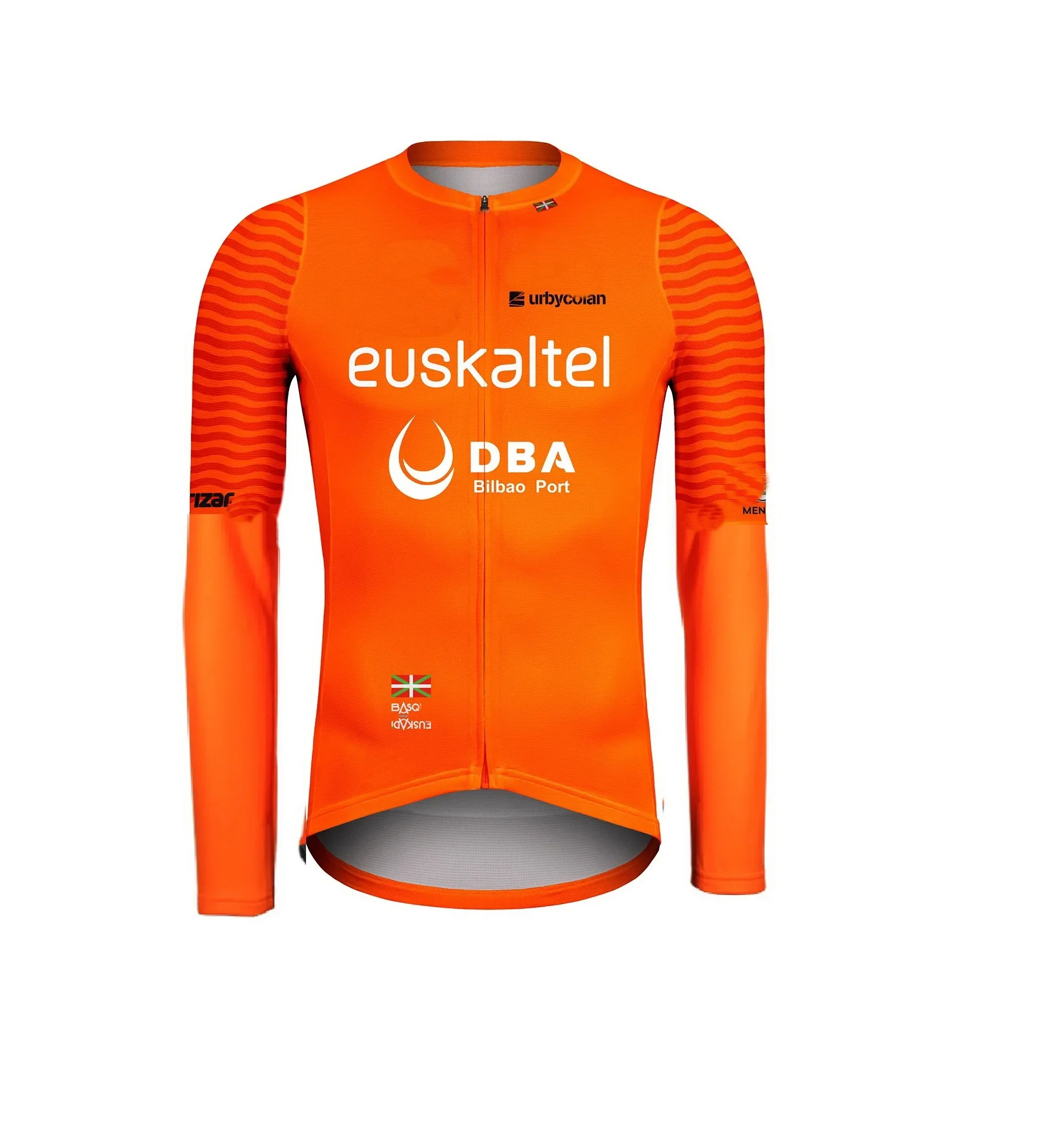 WINTER FLEECE THERMAL 2023 EUSKALTEL DBA PRO TEAM ORANGE ONLY LONG SLEEVE ROPA CICLISMO CYCLING JERSEY  WEAR SIZE XS-4XL