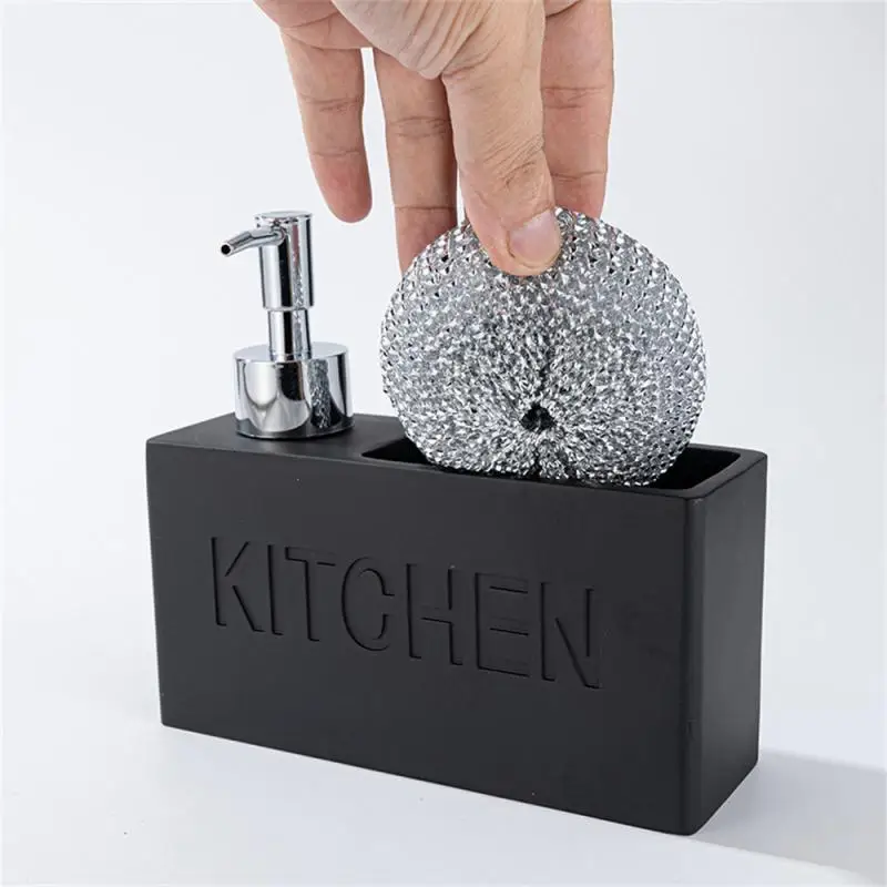 Modern kitchen accessories Soap Dispenser Set Liquid hand soap dispenser pump bottle brushes Holds and Stores Sponges Scrubbers