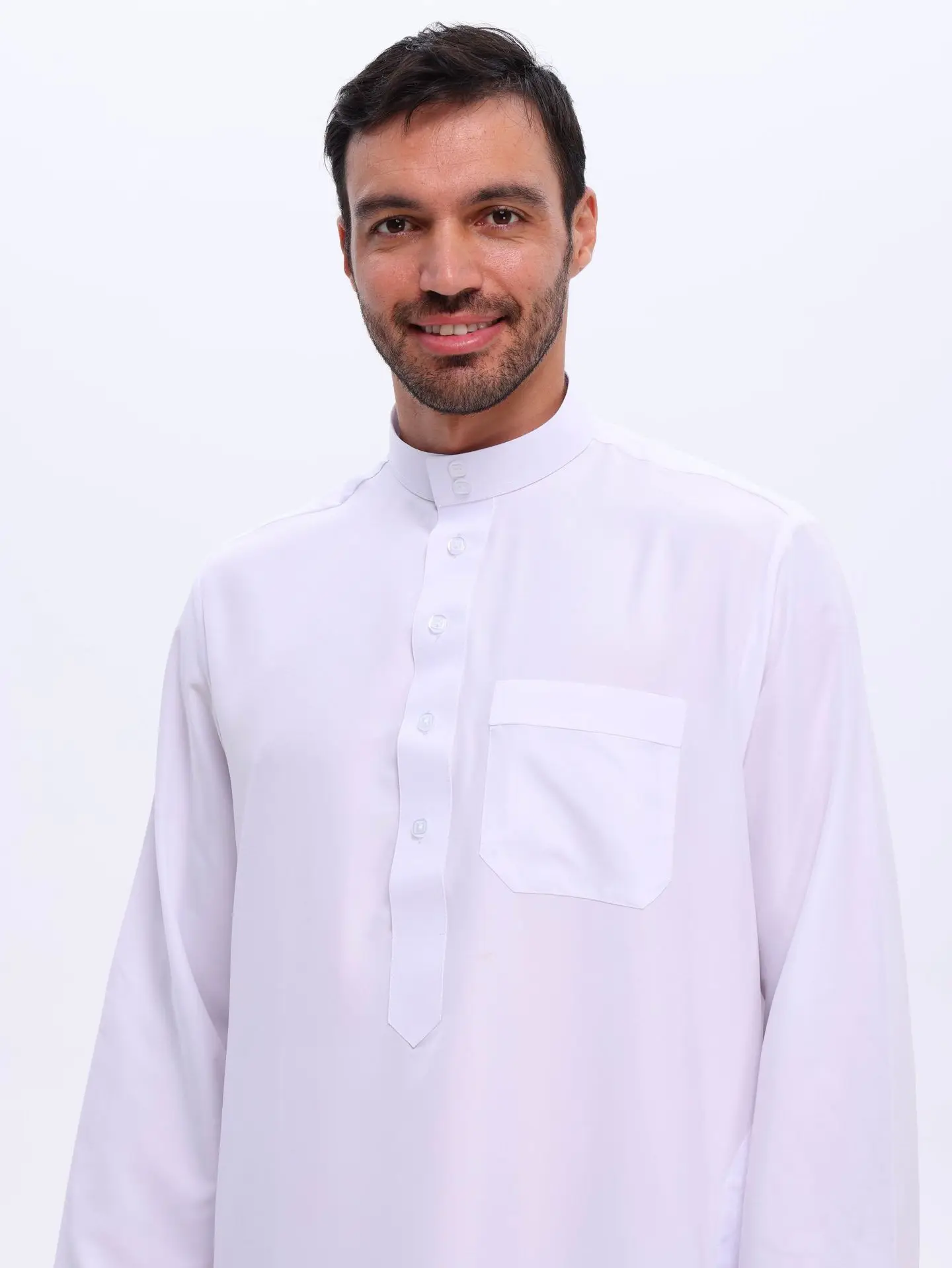 

Мусульманское платье White Thobes, исламская одежда, халат в Саудовской Аравии, Джубба Тобе, Ид Джеллаба, традиционное Даша с длинными рукавами
