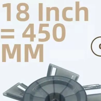 18 Inch Electric Fan with Thickened For blades for Flexible Indoor Use Including Wall Table and Floor Positions