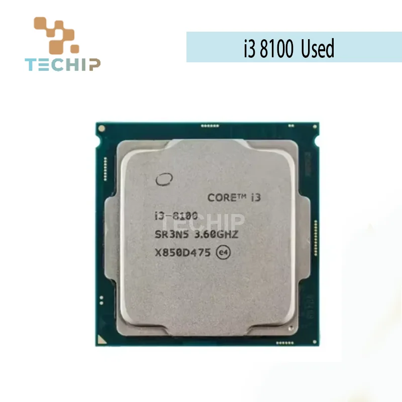 Core i3 8100 3.6GHz 4-Core 4-Thread CPU Processor 85W LGA 1151