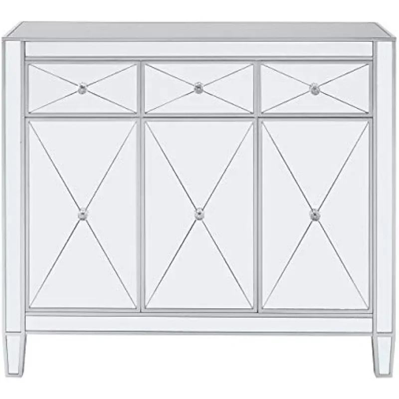 Fantoomkast, Gespiegeld Met Matte Zilveren Afwerking.