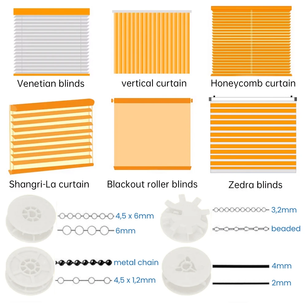 TNCE Tuya Chain Motorized Roller, WIFI Zigbee shutter Blinds Shade Drive Motor, Smart life APP, Voice by Alice Alexa Google home