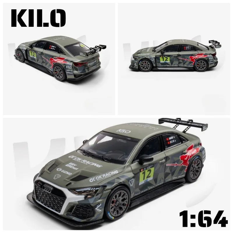 KILO 1:64 RS3 LMS TCR Championship Champion Car Die Casting Alloy Car Model is a favorite gift desktop ornament for boys.