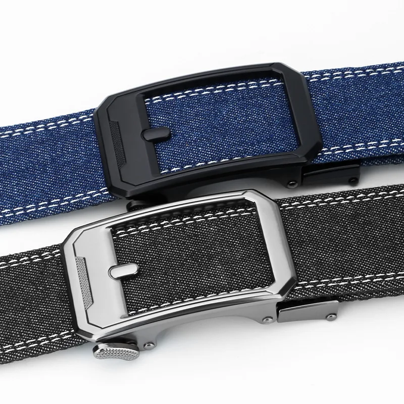 Men's belt, classic denim, fake needle buckle pants belt, fashionable and simple style, youth versatile belt