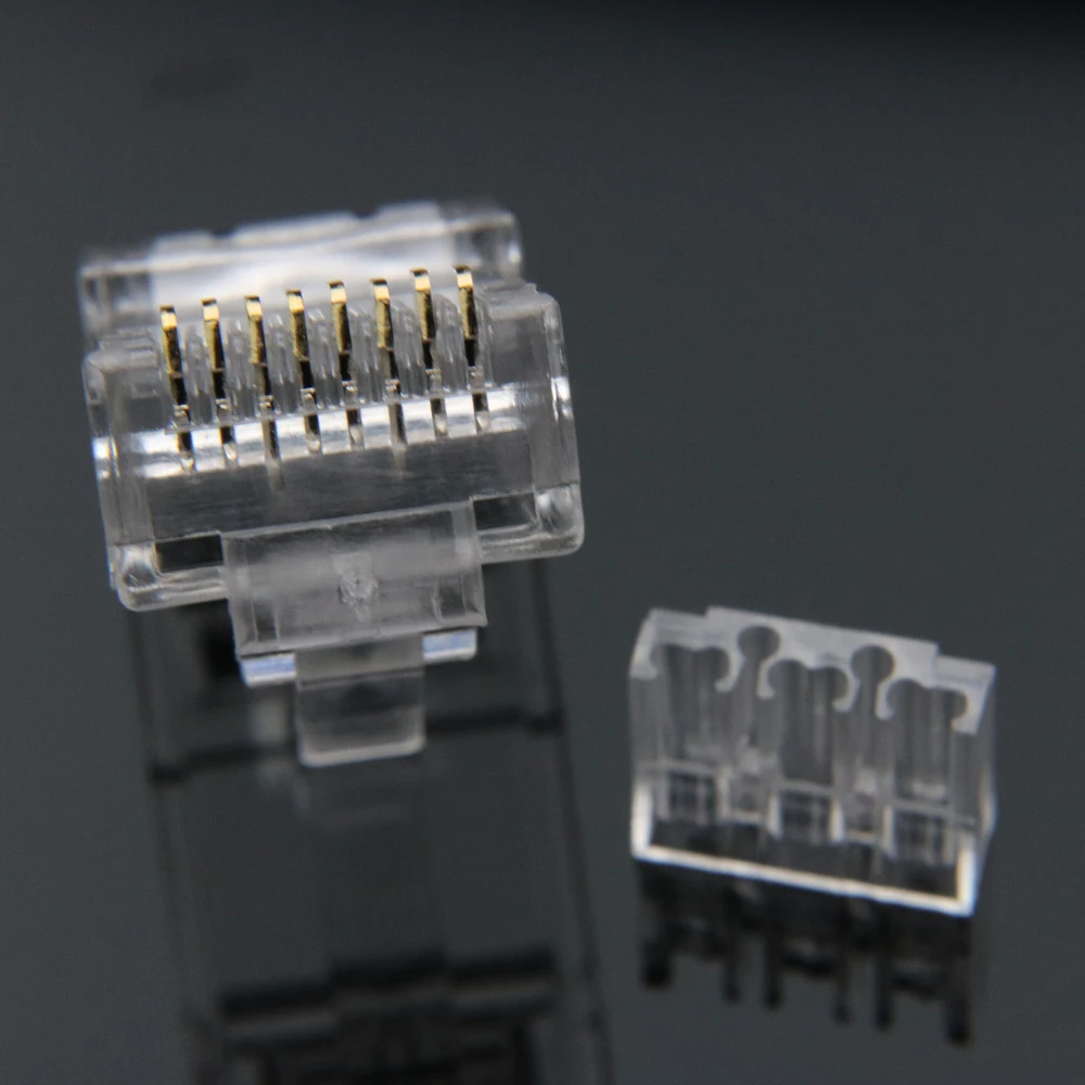 xintylink ethernet cable connector rj45 plug cat6 lan network conector rj 45 8p8c modular cat 6 utp unshielded gold plated 50pcs