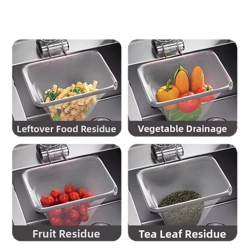 Suction Cup Kitchen Sink Filter Anti Clogging Strong Load-Bearing Sink Drainage Basket Multi-Purpose Easy Clean