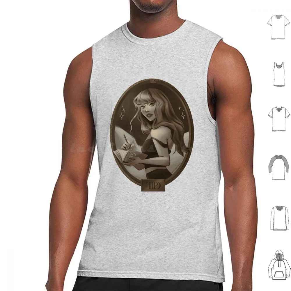 Tortured Poet ( Sepia ) Tank Tops Print Cotton Ttpd Poets Poet Department Ts11