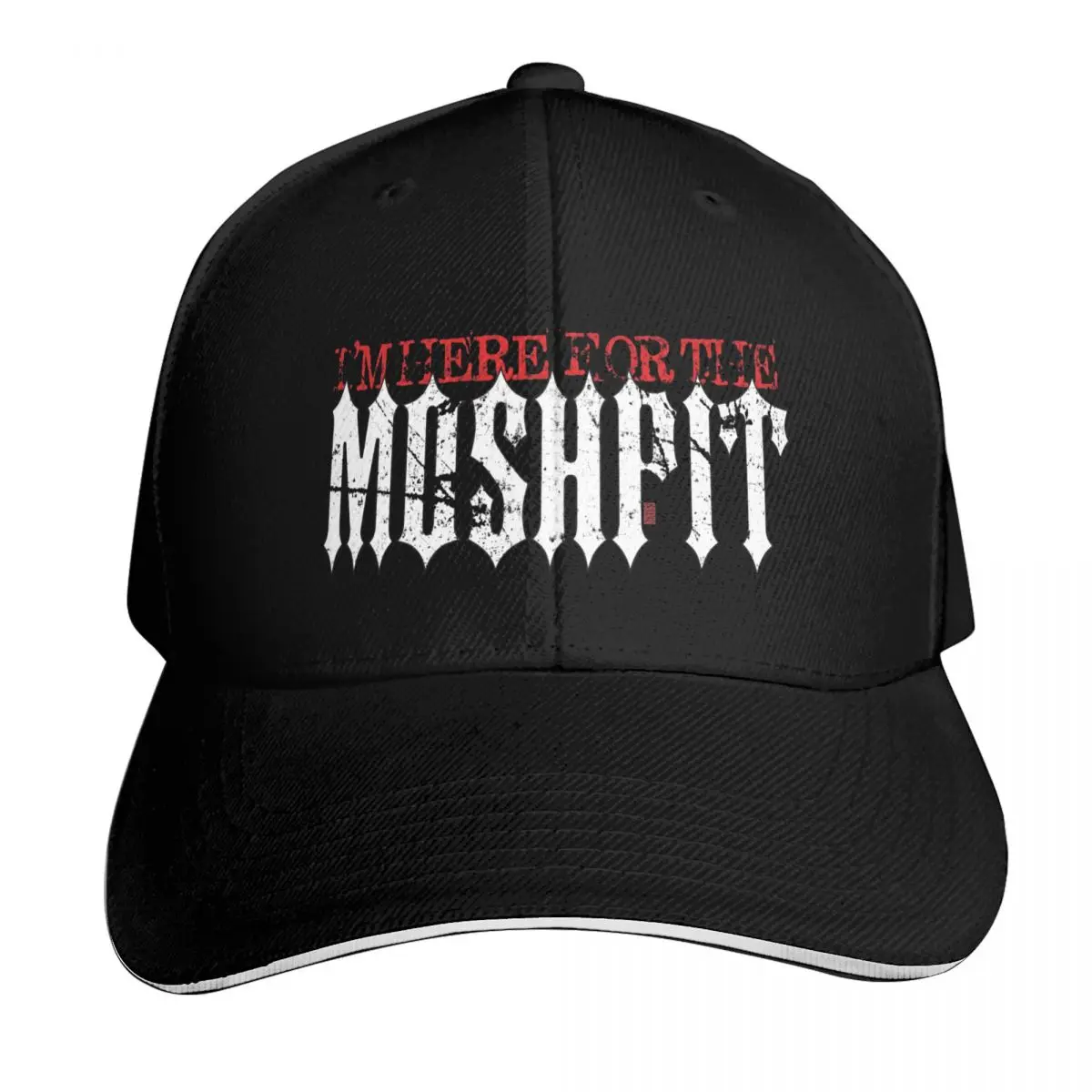 

Heavy Metal Quote Im Here for the Mosh Pit Baseball Cap Thermal Visor Uv Protection Solar Hat fashionable fun hats Men's Women's