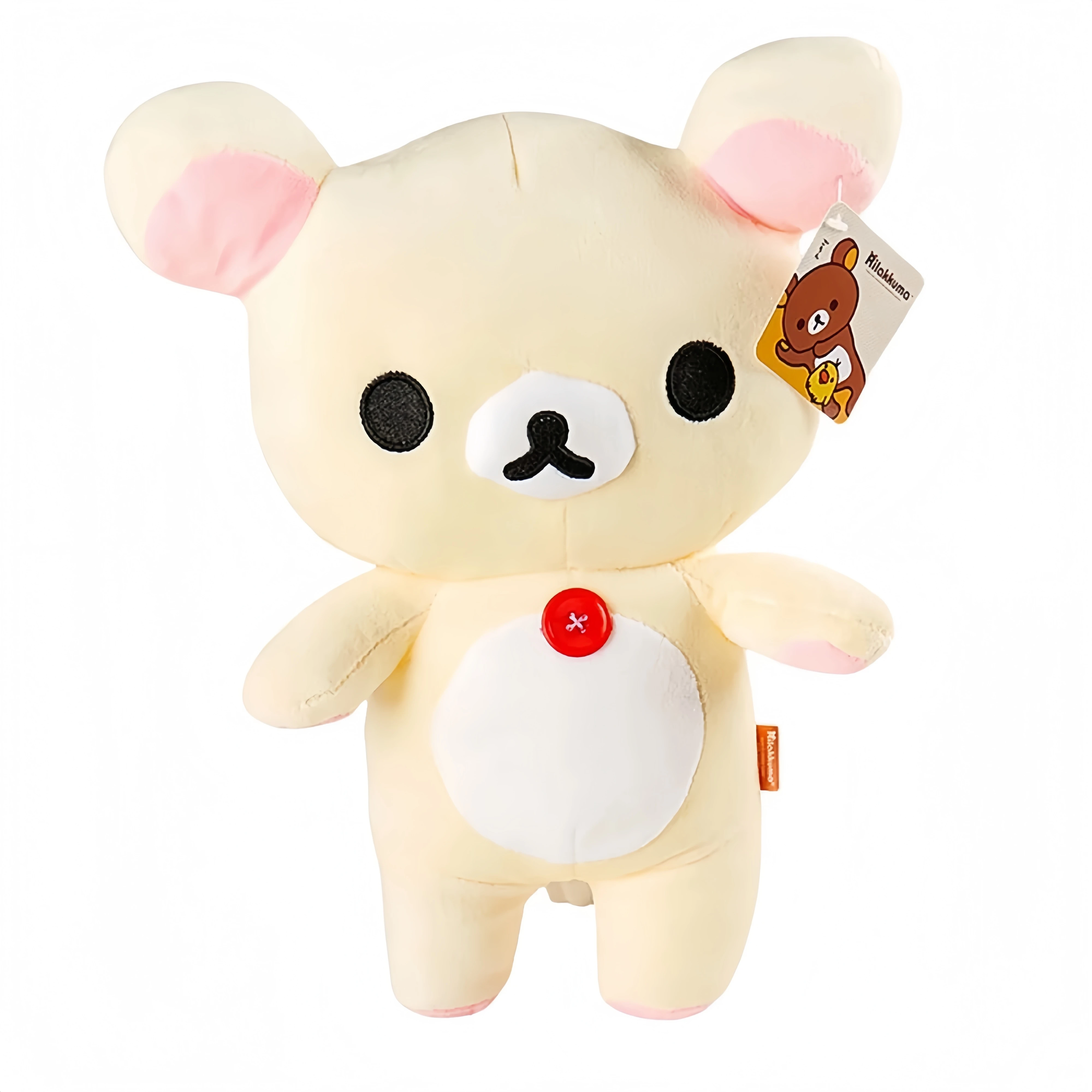 Anime Rilakkuma pluszowa lalka Kawaii Anime biały miś peluche nadziewane śliczna para niedźwiedź zabawka dziewczyna jak prezenty