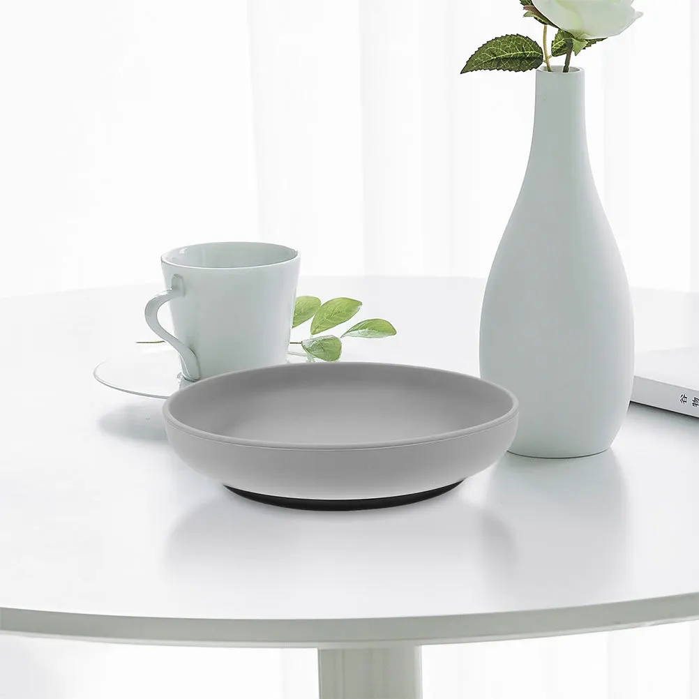 

2pcs Elderly Anti Spill Suction Plate Silicone High-Rimmed Adaptive Dining Dish For Disabled Seniors Safe Easy Clean Assistive