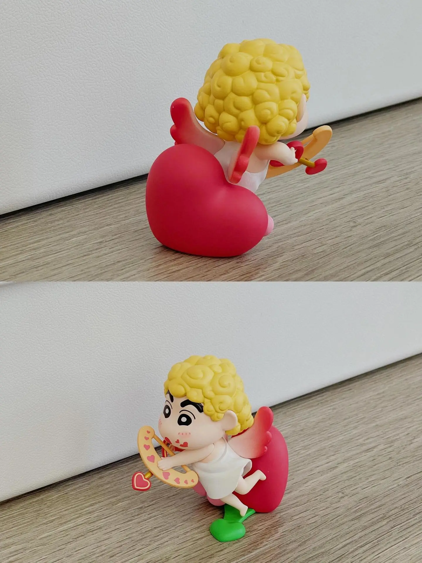 Anime Cupido Crayon Shin-chan kawaii postura in piedi Action Figure Modello in PVC Giocattoli ornamento per auto Decorazioni da scrivania Regalo da collezione in scatola