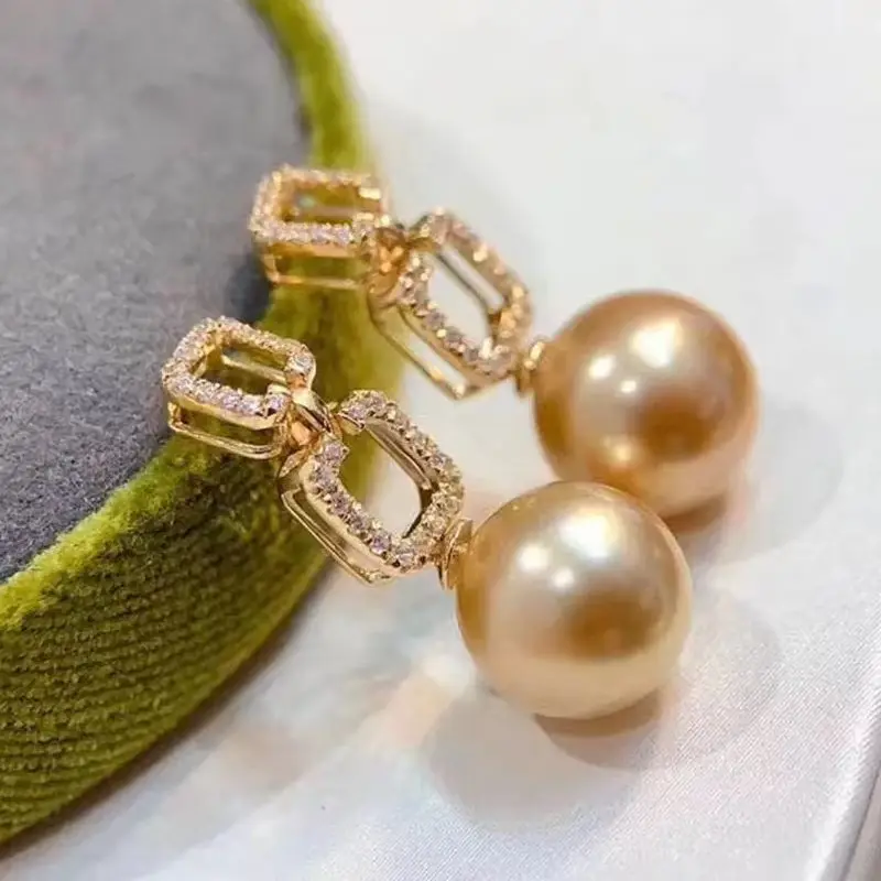 925 Stamped Alloy Gold Plating Pearl Earrings Setting DIY Jewelry Findings, Craft Supplies Handmade Earrings Accessory No Pearl