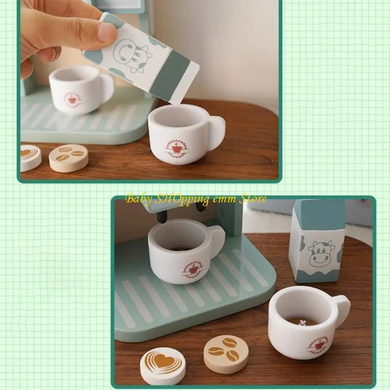 23GD Finge Play Play Cafeter Juego para niños Regalo juguete cocina imaginativo