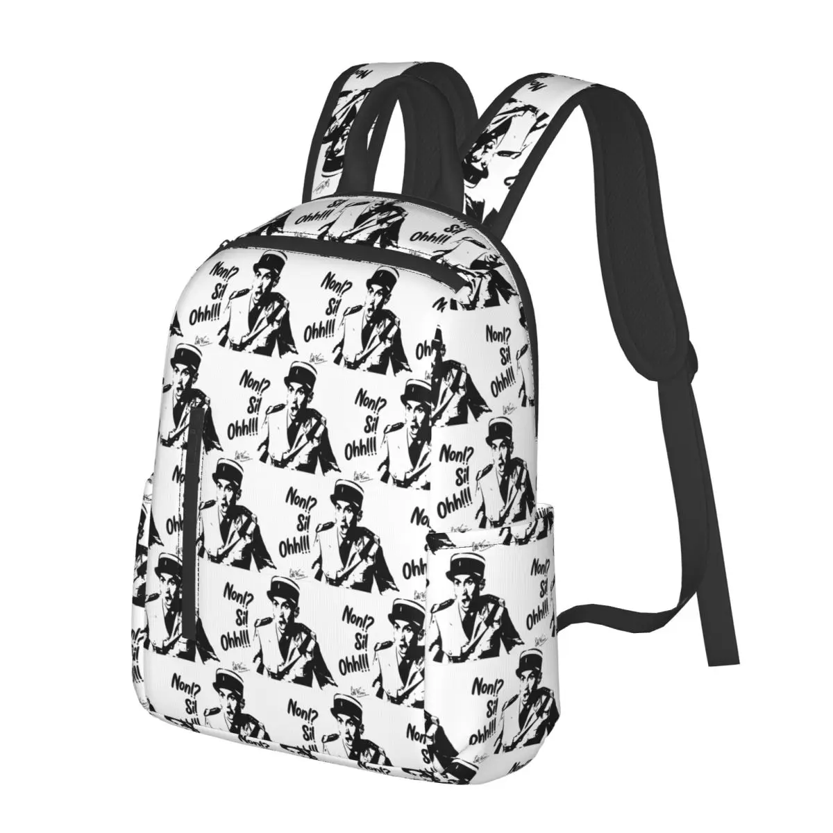 

Louis De Funes Funes Non! Si! Ohh! Student Backpack School Bag Hiking Travel Daypack for Men Women Bookbag Shoulder Bags