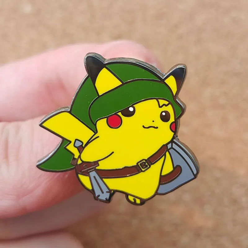 Broche de Pokemon Pikachu de Anime para mochilas, Pin esmaltado, broche de Metal para mujer, insignias, broches, accesorios de joyería