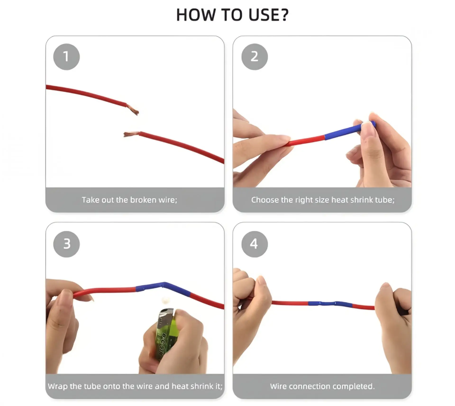 1300/650 أنابيب الانكماش الحراري أنبوب مقاوم للحرارة طقم تغليف الانكماش الحراري سلك توصيل كهربائي كابل التغطيه العازل