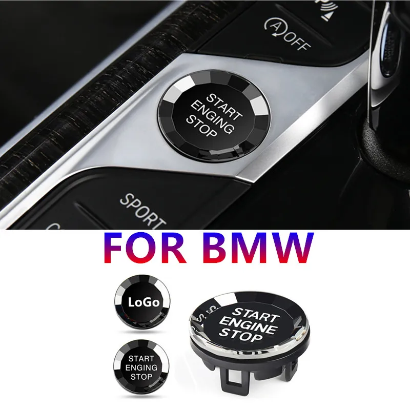 Car Push Start Button Crystal Start Button Car Ignition Buttons For BMW 234 series X3X4X5X6X7 M2M3M4Z4 i3i4ix3 Auto Accessories