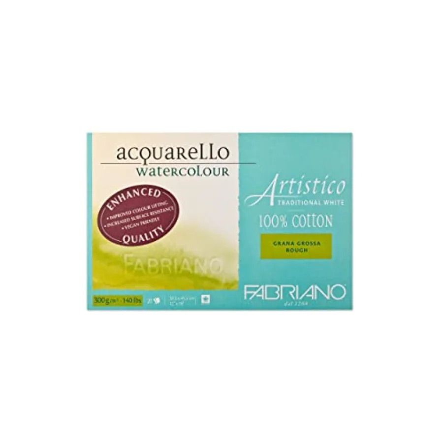 

Fabriano Artistico Watercolor Block 12" x 18" Traditional White