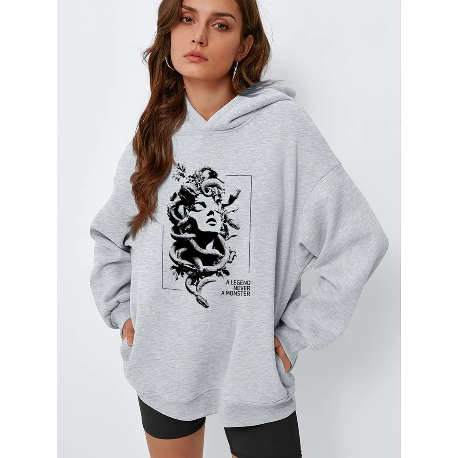 

Women's Sweatshirts O-Neck Loose Casual Sports Pullovers Comfortable Velvet Long Sleeve Sweater Winter Woman Clothes 2025