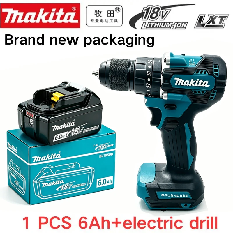 Makita 18V Battery 6AH BL1860 Power Tool Lithium ion Makita DDF487 BL1850B BL1860B electric tool battery image 3