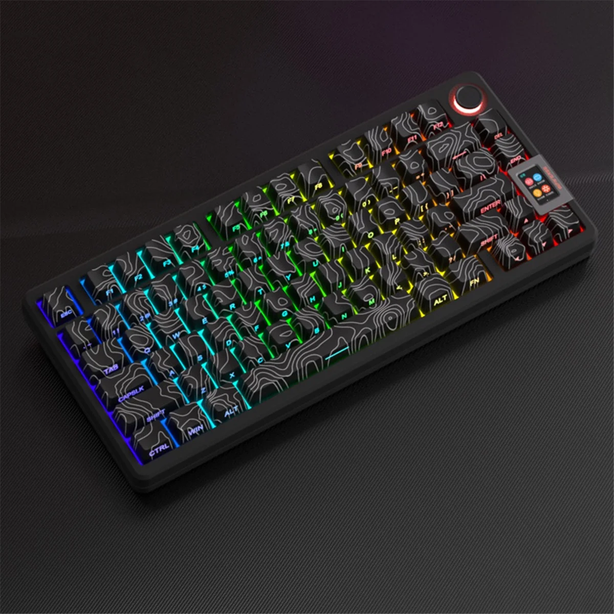 

Новые 131-клавишные колпачки для клавиш из ПБТ, набор термосублимированных прозрачных колпачков с боковой гравировкой для игровой клавиатуры, черные