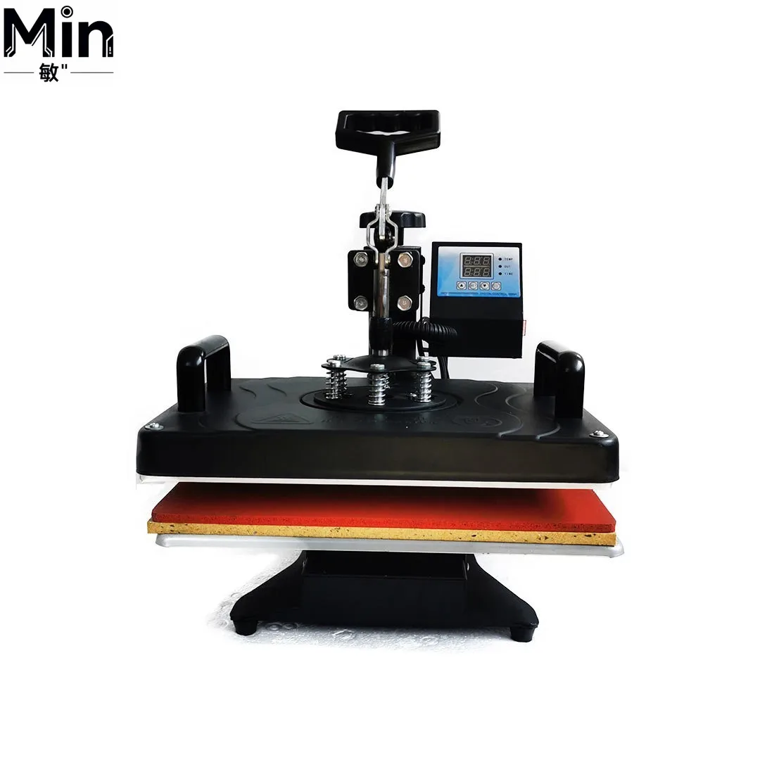 29x38cm Multifunctional 5 In One Swing Away Heat Press Machine Hot Stamping Printer for T-shirt Cup Plate Hat Bag Textile