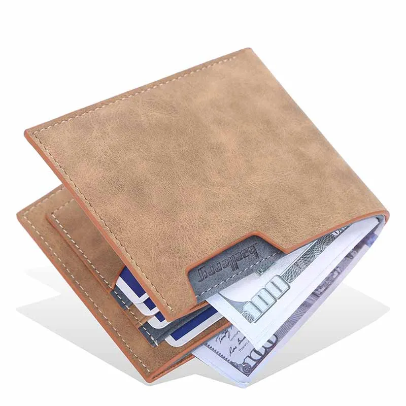

Man Wallet Thin Sanded Leather Multi-Card Driver's License Card Holder Simple Casual New Business Purse Bifold Men Short Wallet