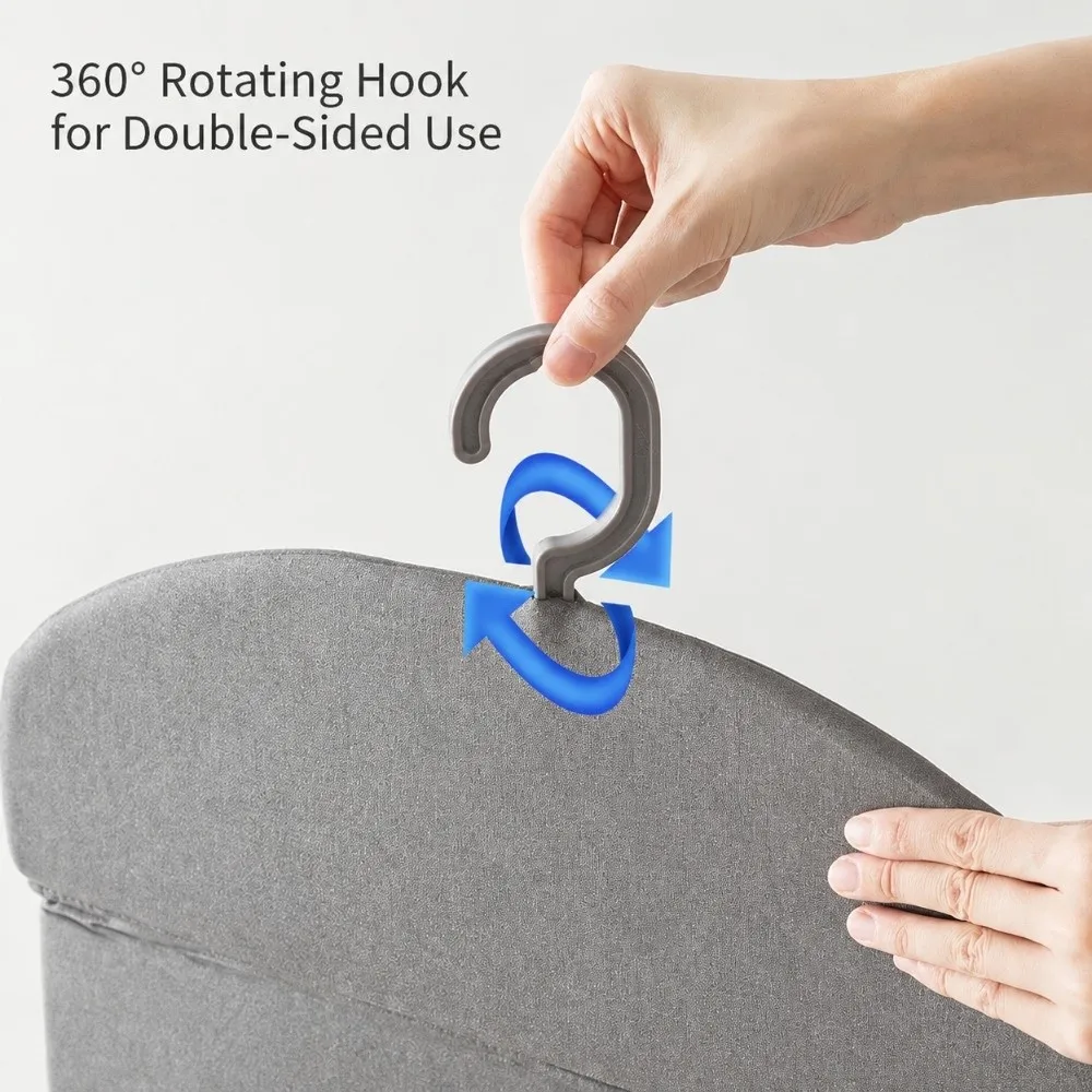 Creative 360° Rotating Ironing Board Foldable with Hanging Hook Steam Board Portable Clothes Steaming Mat for Home,Travel