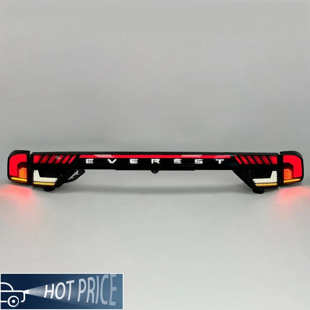 أضواء السيارة لفورد ايفرست 2023-الآن مجموعة المصابيح الخلفية للسيارات ترقية تأثير بدء التشغيل LED من خلال ملحقات أدوات المصابيح الخلفية