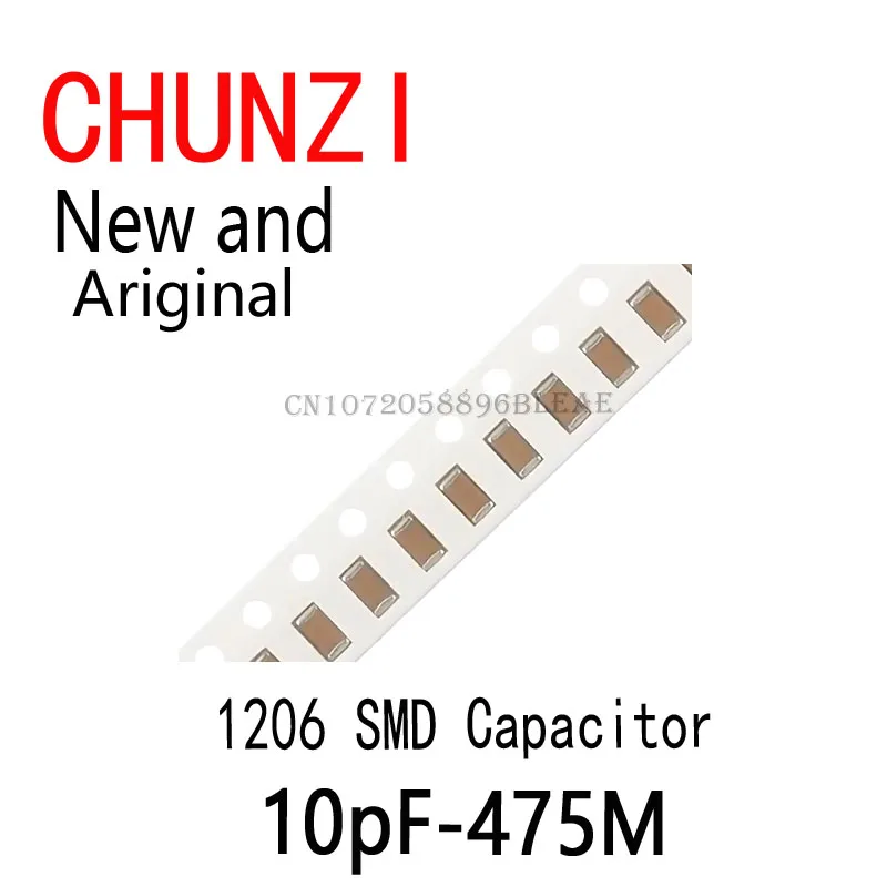16Values*20PCS=320PCS New and Original 1206 SMD Capacitor Assorted Kit 10pF-475M Component Diy Samples Kit