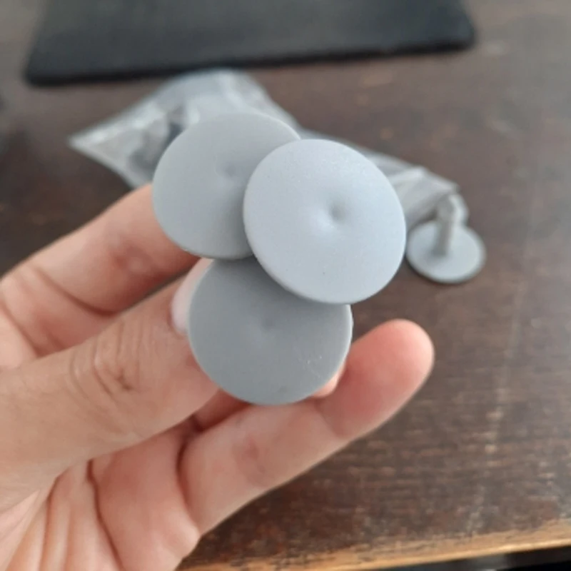 Promotie! 20 Stuks Grijs Plastic Auto Trim Clips Rivet Fastener 6Mm Gat 26Mm Hoofd