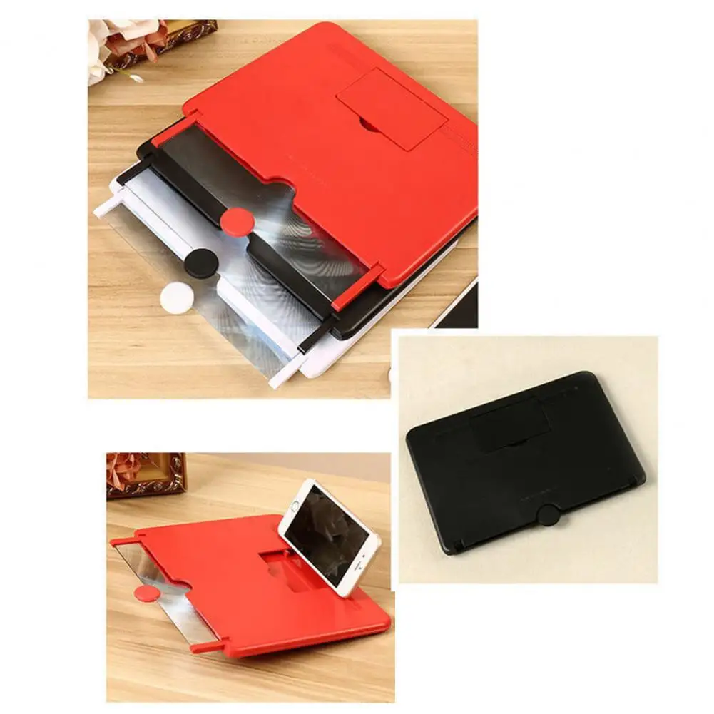 10/12-Inch Screen Magnifier For Cell Phone Foldable Phone Screen Amplifier Adjustable Height Screen Enlarger For All Smartphones