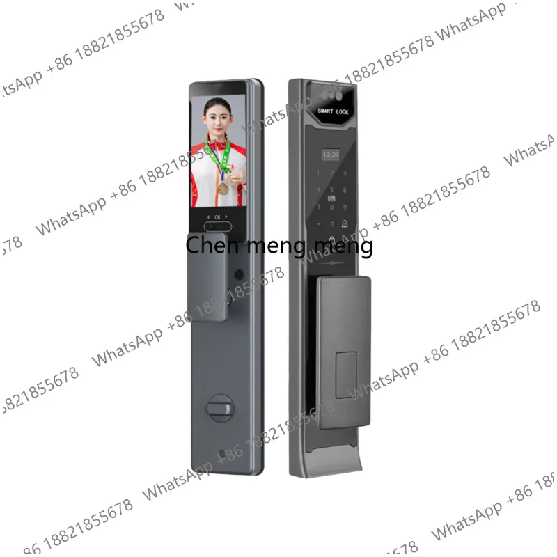 

Умный дверной замок с Wi-Fi, распознаванием лиц 3D, отпечатками пальцев и дистанционным управлением через приложение, для алюминиевых и стальных дверей, с панелью управления