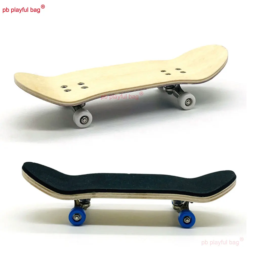 Finger Skate Boarding 30*100mm Wooden Fingerboard Party Fun Gifts Creative Toys Cartoon Pattern Kids Toy ZG335