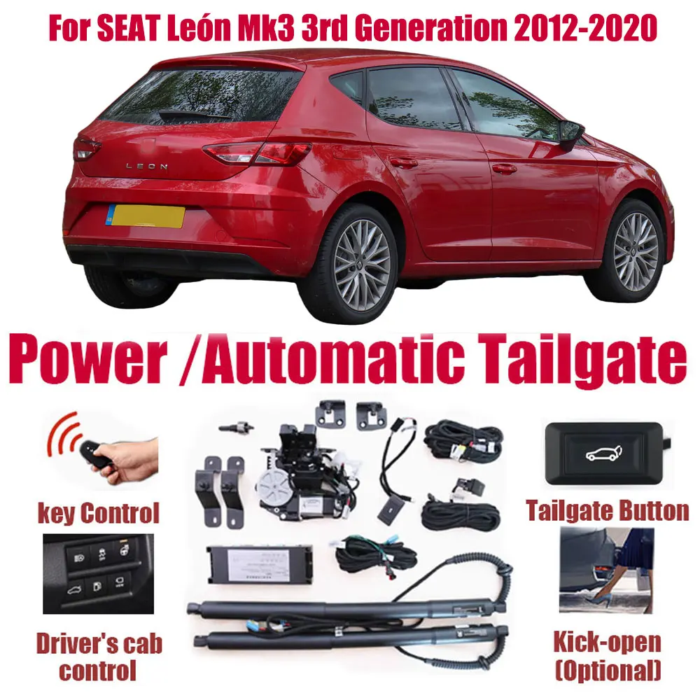 Pour SEAT León Mk3 3ème génération 2012-2020 kit de levage automatique de voiture ouverture coffre Intelligent ascenseur électrique hayon