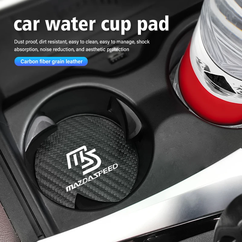 2Pcs Car Cup Holder Anti Slip Insert Coaster Pads Accessories For Mazda Atenza Demio CX3 CX5 CX7 CX30 MX3 MX5 Speed MPE MS