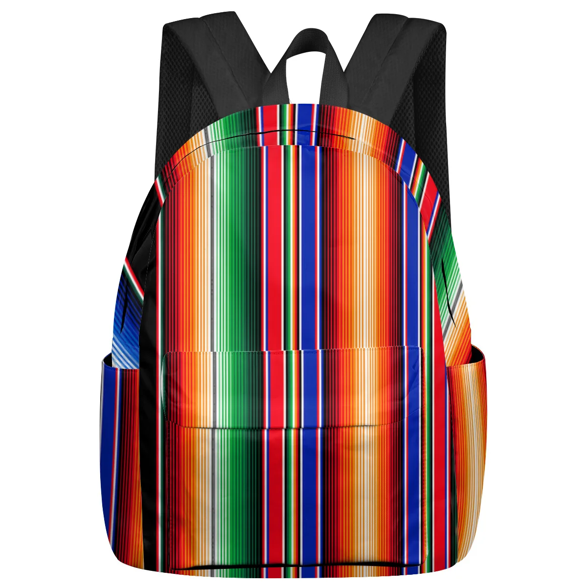 

Mexican Stripes Colorful Stripes Backpacks Teenagers Student School Bags Laptop Backpack Men Women Female Travel Mochila