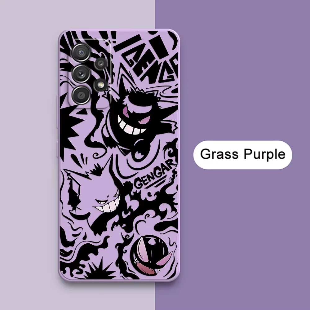 

Gengars Pokemons Pocket Monster A56 Case For Samsung Galaxy A55 A54 A53 A36 A35 A34 A52 A72 A32 A51 A26 A56 Silicone Phone Cover