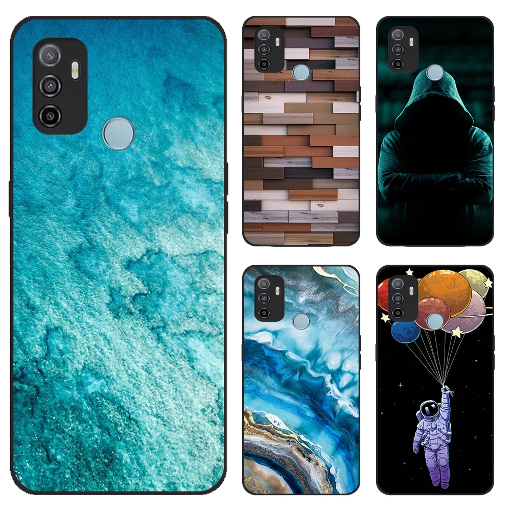 Case For OPPO A53S Bumper Silicone Wolf TPU Soft Phone Cover For OPPO A53 2020 CPH2139 A 53S A53 S OPPOA53S Case Animals funda